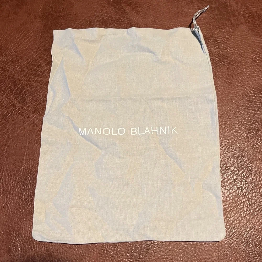 Manolo‎ Blahnik Dust Bag Pouch Shoe Storage Luxury Designer